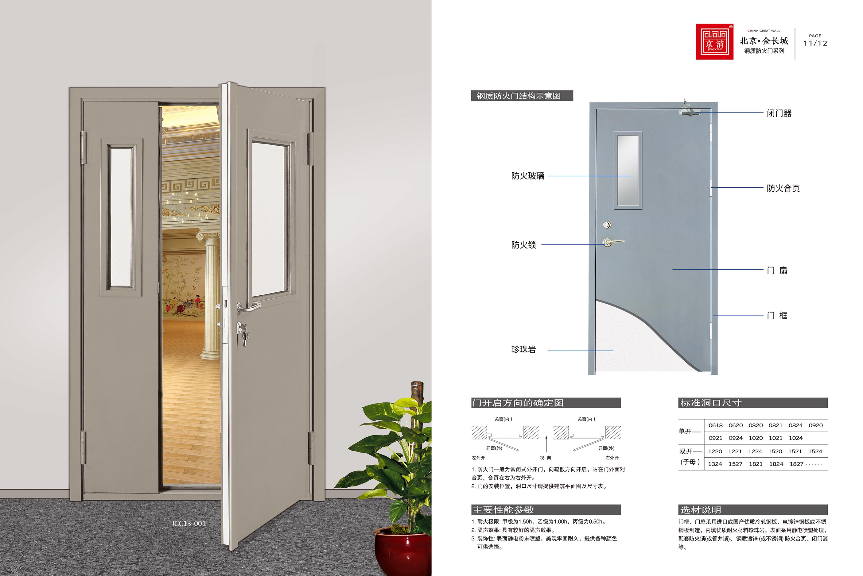 钢制防火门 - 北京金长城门窗有限公司-北京防火门-门